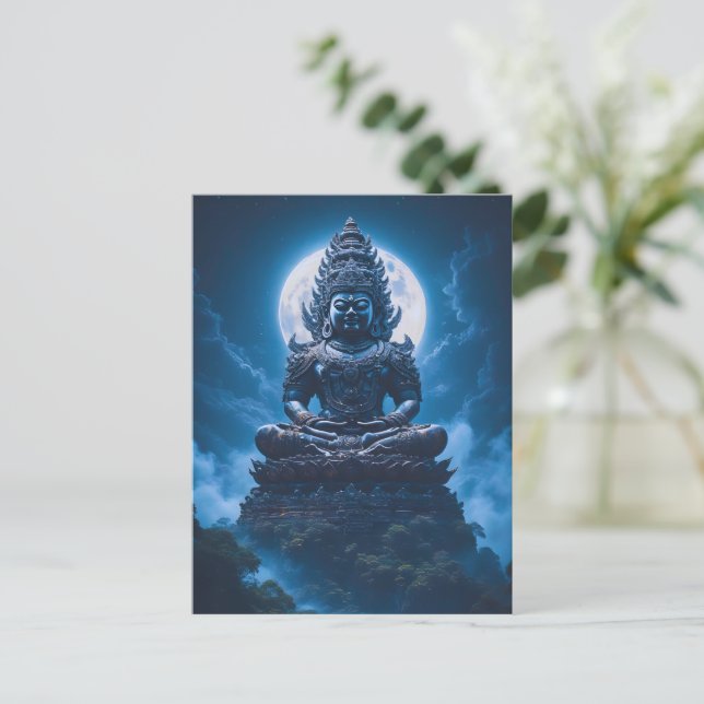 Cartão Postal Lua do Guardião Silencioso (Em pé/Frente)