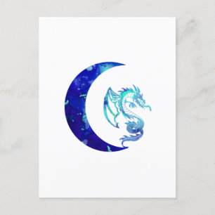 Cartão Postal Lua e Dragão do Crescente Azul