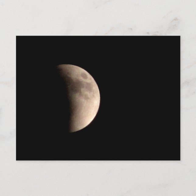 Cartão Postal Lua Eclipsing (Frente)