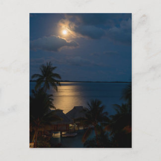 Cartão Postal Lua em bora bora bora