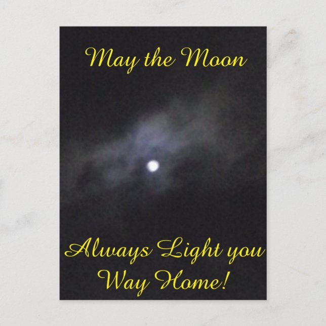 Cartão Postal Lua Escura (Frente)