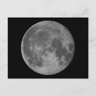 Cartão Postal Lua linda em 3D