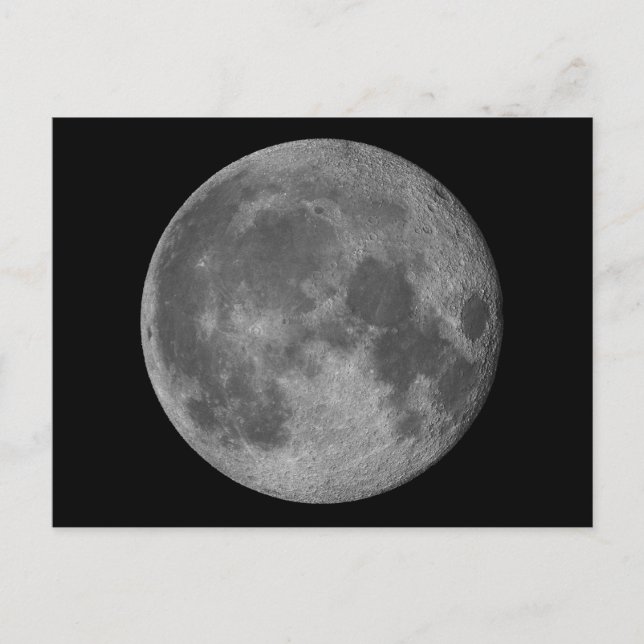 Cartão Postal Lua linda em 3D (Frente)