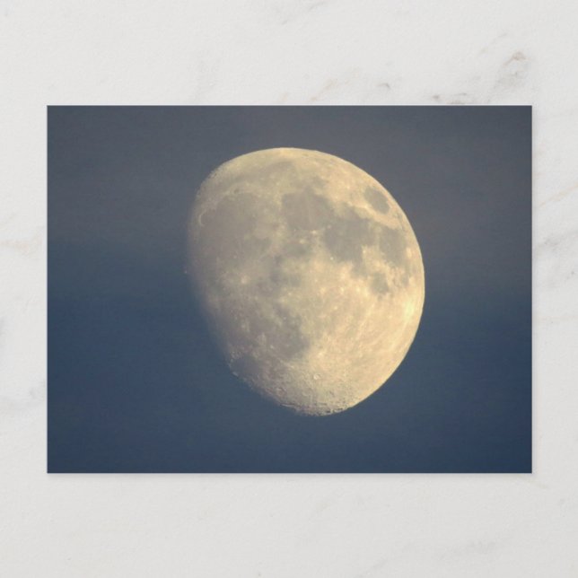 Cartão Postal Lua numa noite nublada (Frente)