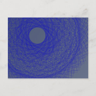 Cartão Postal lua, por favor, esqueça de cair para o oceano azul