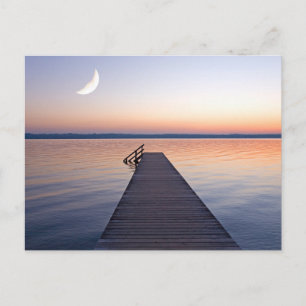 Cartão Postal Lua Sobre a Passarela de Buscharner   Lago de Star
