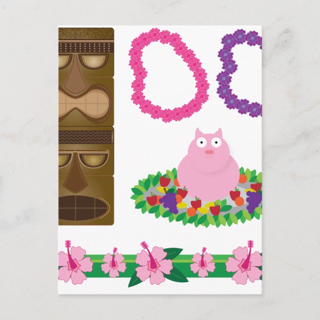 Cartão Postal luau (Frente)