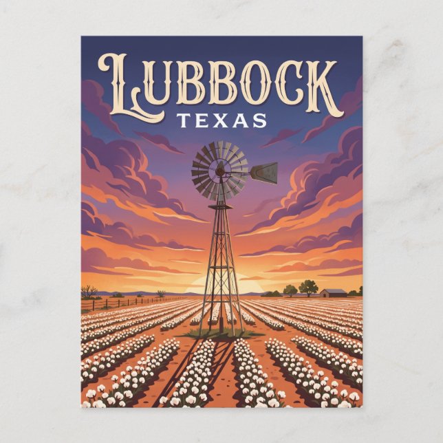 Cartão Postal Lubbock Texas (Frente)