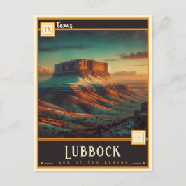 Cartão Postal Lubbock, Texas | Vintage