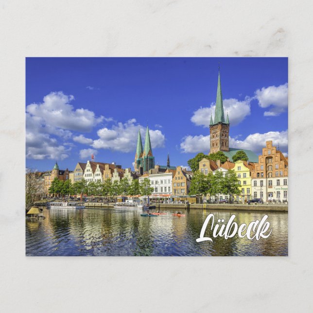 Cartão Postal Lubeck, Alemanha (Frente)