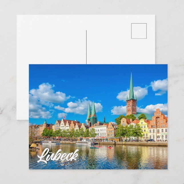 Cartão Postal Lubeck, Alemanha (Frente/Verso)