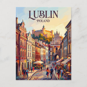Cartão Postal Lublin Polônia