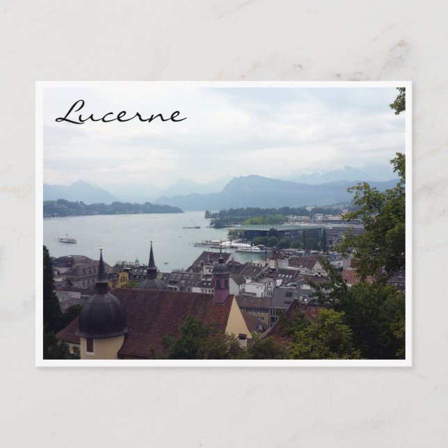 Cartão Postal lucerne vista (Frente)