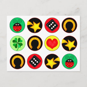CARTÃO POSTAL LUCK DOTS