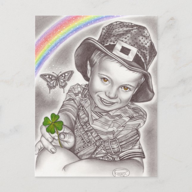 Cartão Postal Lucky Clover (Frente)