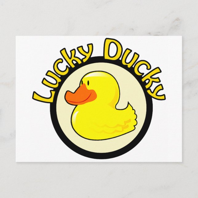 Cartão Postal Lucky Ducky (Frente)
