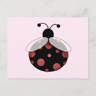 Cartão Postal Lucky Ladybug T-shirts e presentes