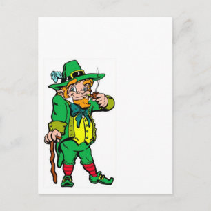 Cartão Postal Lucky Leprechaun