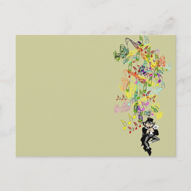 Cartão Postal Lucky Leprechaun (Frente)