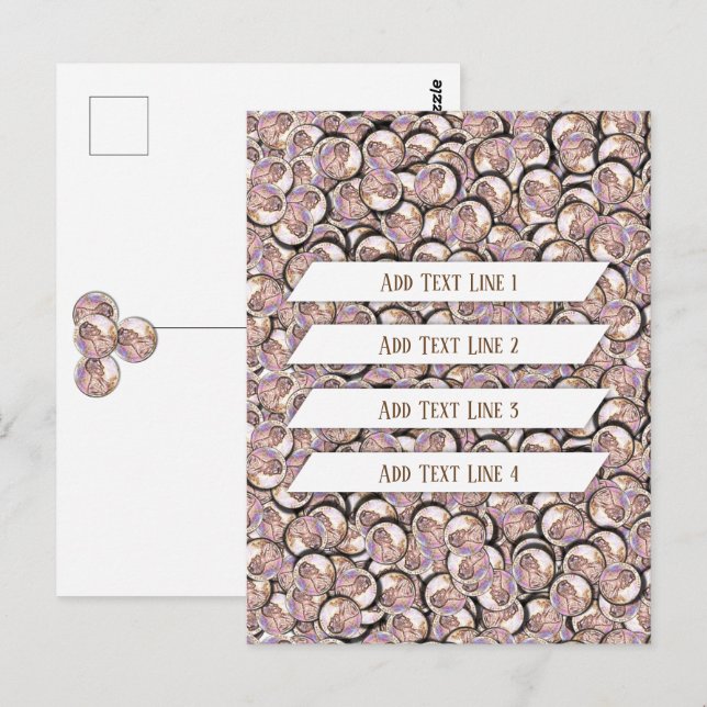 Cartão Postal Lucky Pennies (Frente/Verso)