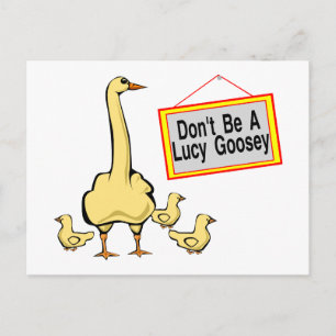 Cartão Postal Lucy Goosey
