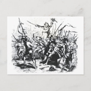 Cartão Postal Luddite Rioters