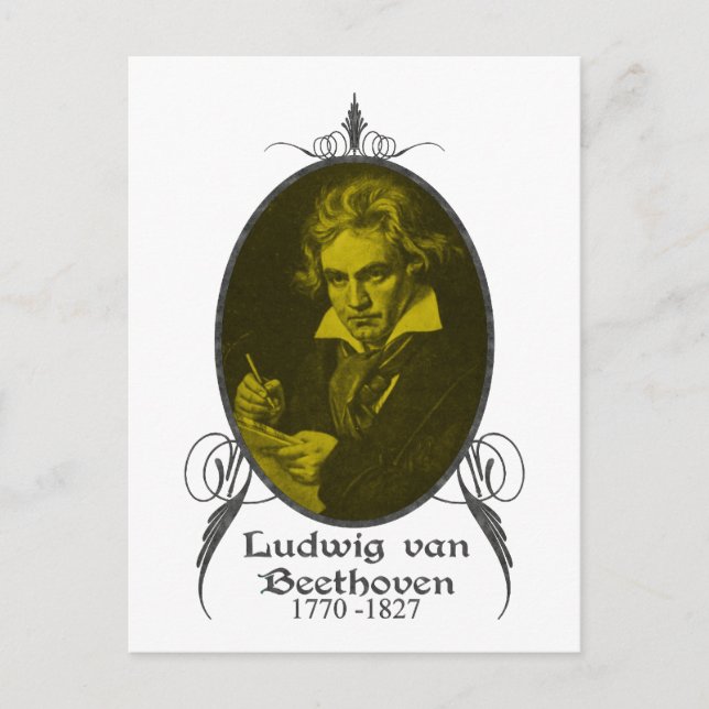 Cartão Postal Ludwig van Beethoven (Frente)