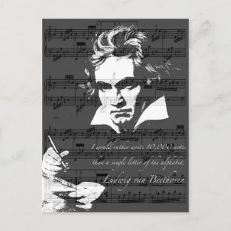 Cartão Postal Ludwig van Beethoven