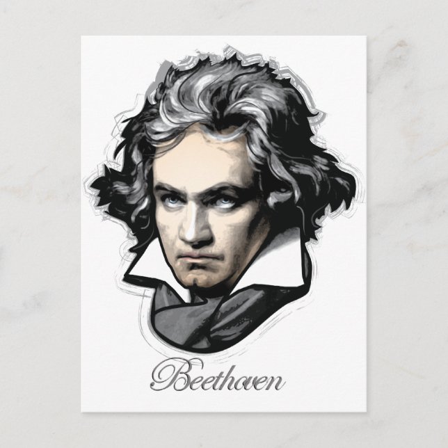 Cartão Postal Ludwig van Beethoven (Frente)