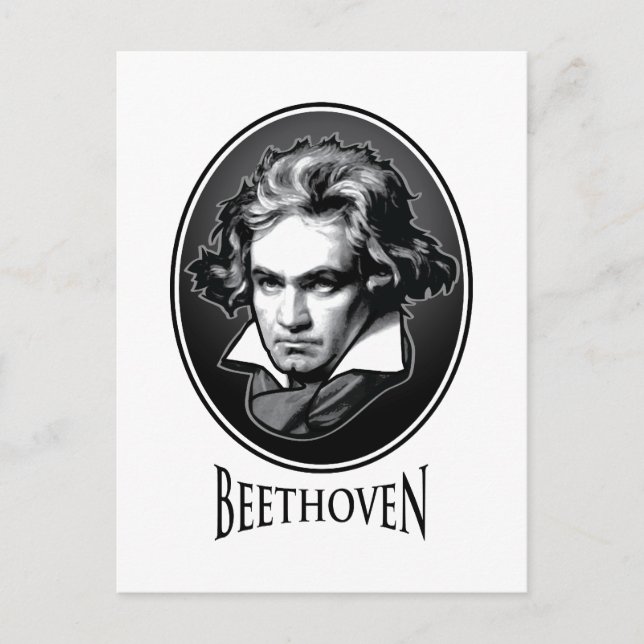 Cartão Postal Ludwig van Beethoven (Frente)
