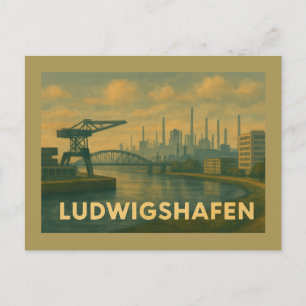 Cartão Postal Ludwigshafen Alemanha Arte Urbana