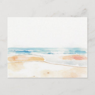 Cartão Postal Lugar Feliz Praia Aquarela