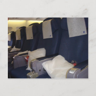 Cartão Postal Lugares do avião