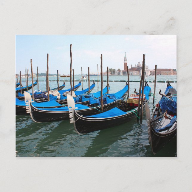 Cartão Postal Lugares românticos em Veneza (Frente)