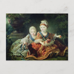 Cartão Postal Luís de França duque de Berry e Luís de