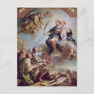 Cartão Postal Luís XIII Dedicando a Igreja