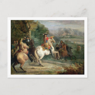 Cartão Postal Luís XIV (1638-1715) Supervisionando o Cerco a uma
