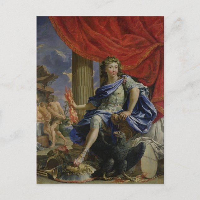 Cartão Postal Luís XIV como Júpiter Conquistando o Fronde (Frente)
