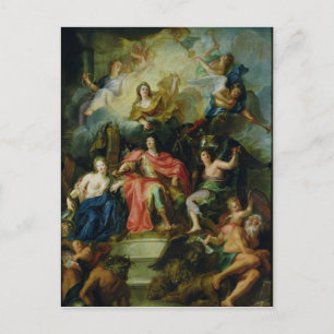 Cartão Postal Luís XIV Coroado pela Glória, c.1686