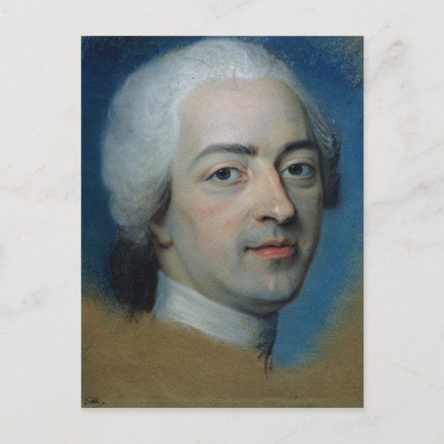 Cartão Postal Luís XV King da França e Navarra, após 1730 (Frente)