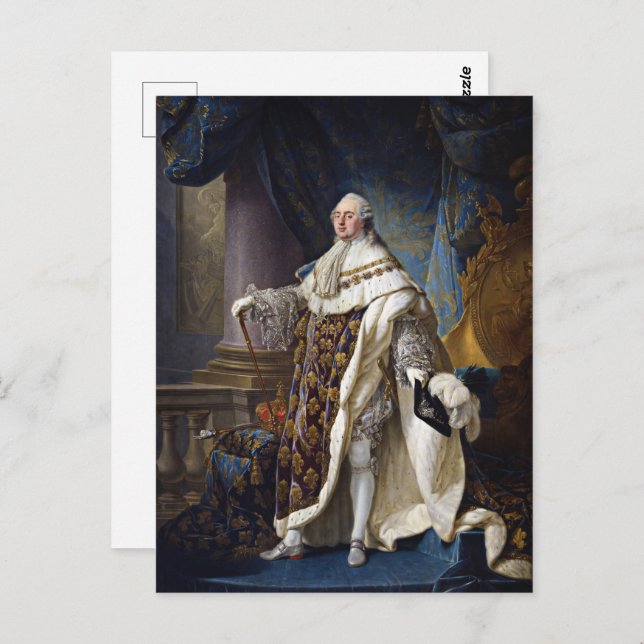 Cartão Postal Luís XVI da França (Frente/Verso)