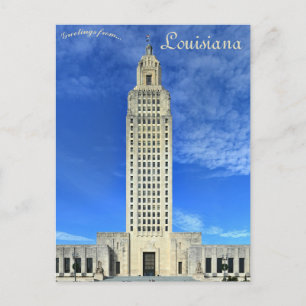 Cartão Postal Luisiana Capitol Baton Rouge Louisiana