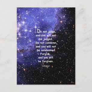 Cartão Postal Luke 6:37