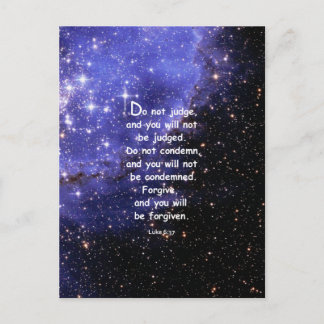 Cartão Postal Luke 6:37