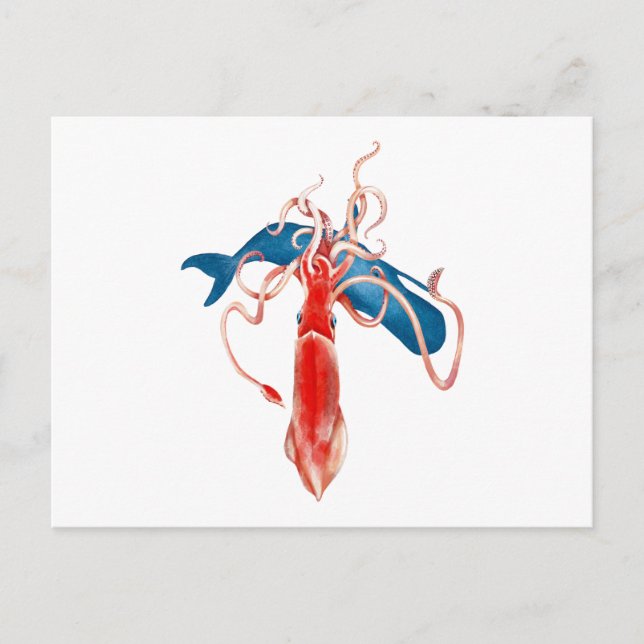 Cartão Postal Lula gigante vs. baleia (Frente)