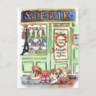Cartão Postal Lulu & Bella vão a Paris