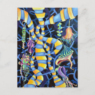 Cartão Postal Luminescência - Abstrato tropical