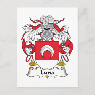 Cartão Postal Luna Family Crest