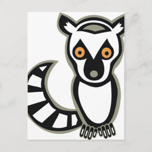 CARTÃO POSTAL LUNA LEMUR