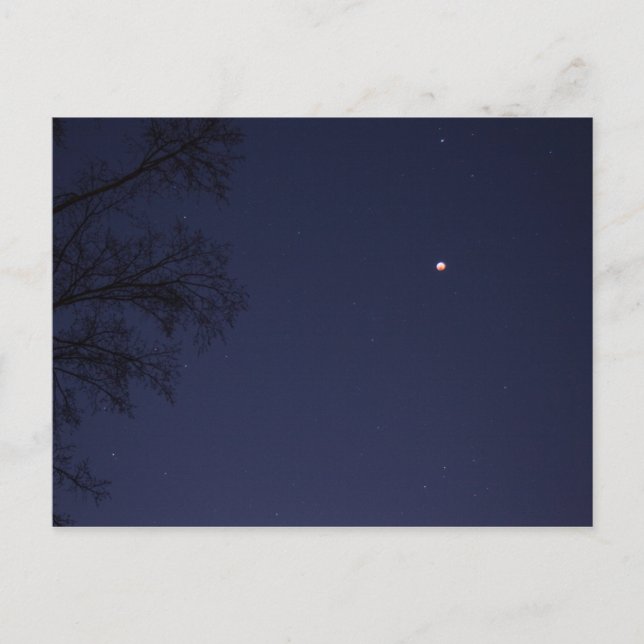 Cartão Postal Lunar Eclipse Jan 20 a 21, 2019, Ohio (Frente)